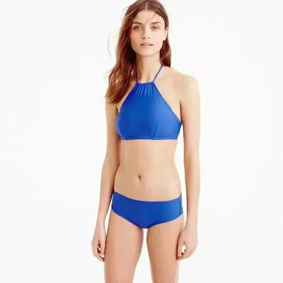J. Crew Crop Halter Top & Lowrider Bottom Bikini - Picture 1 of 10
